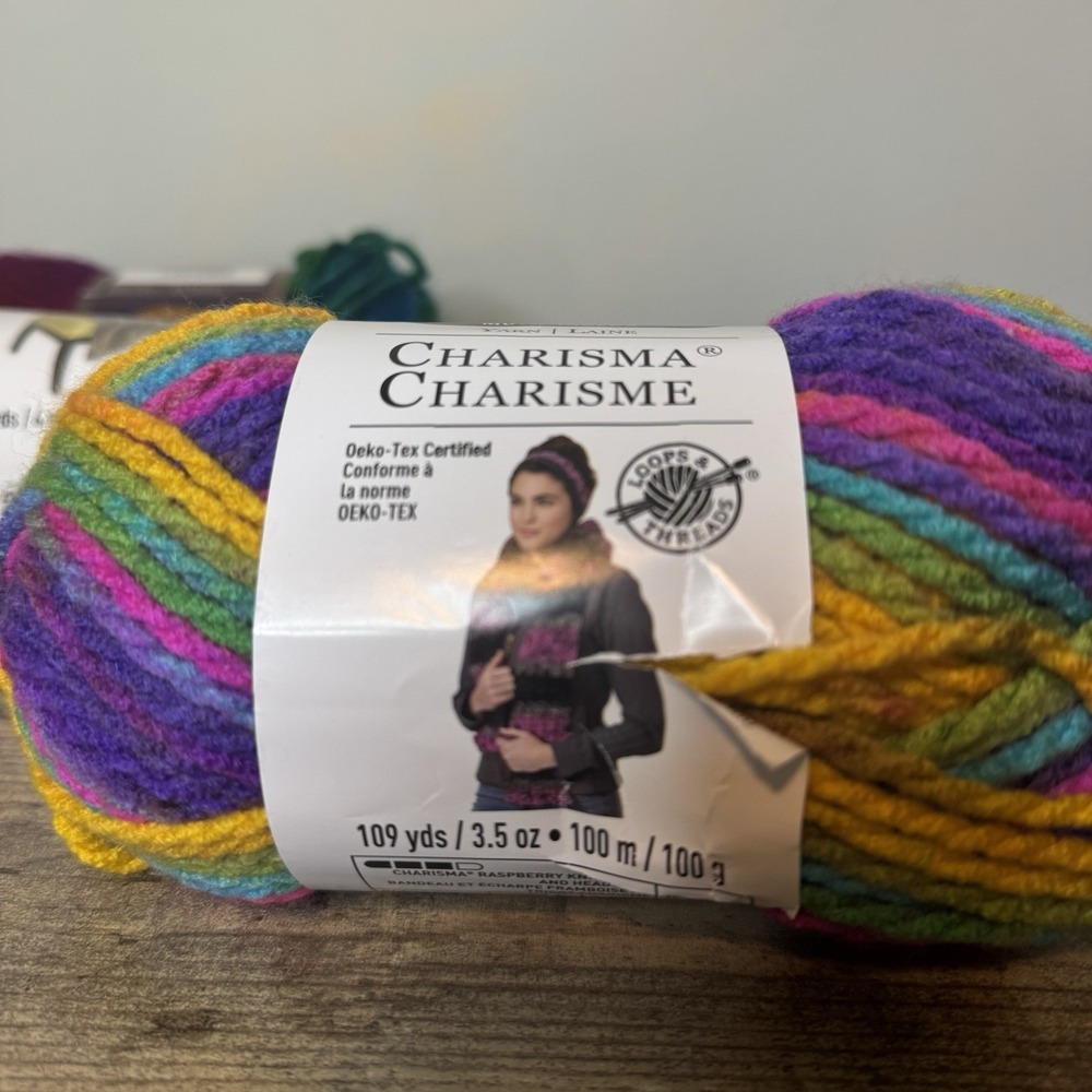 Yarn Lot Of Lion Brand, Yarn Laine, Charisma Charime Yarn Multicolor - Picture 9 of 11